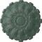 Ekena Millwork Durham Ceiling Medallion (Fits Canopies up to 4 1/4"), Hand-Painted Cloud Burst, 31"OD x 1 1/2"P CM31DUCBF - alternate 1